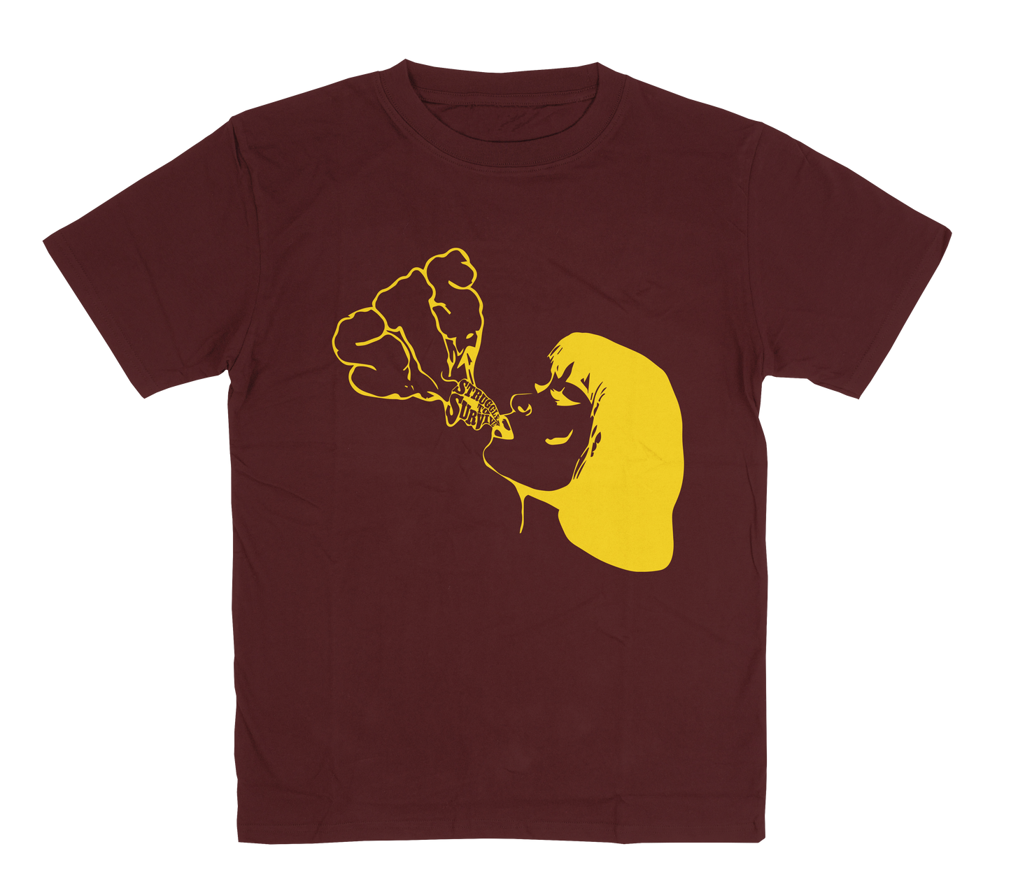 Blowing Smoke T-Shirt - Maroon